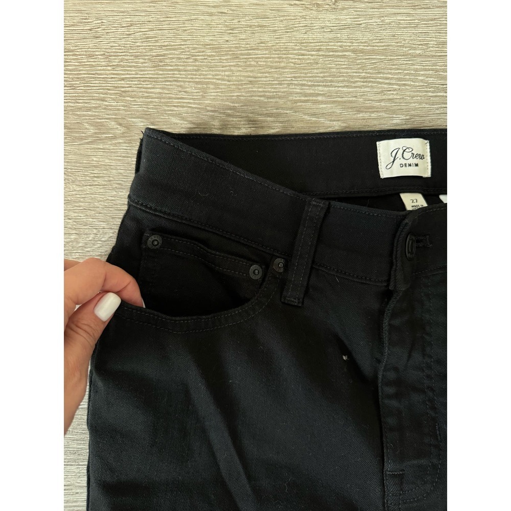 J.Crew EUC 9 Demi-boot Cropped Jeans in Stay Black Wash Size 27 Mid Rise - Picture 8 of 11